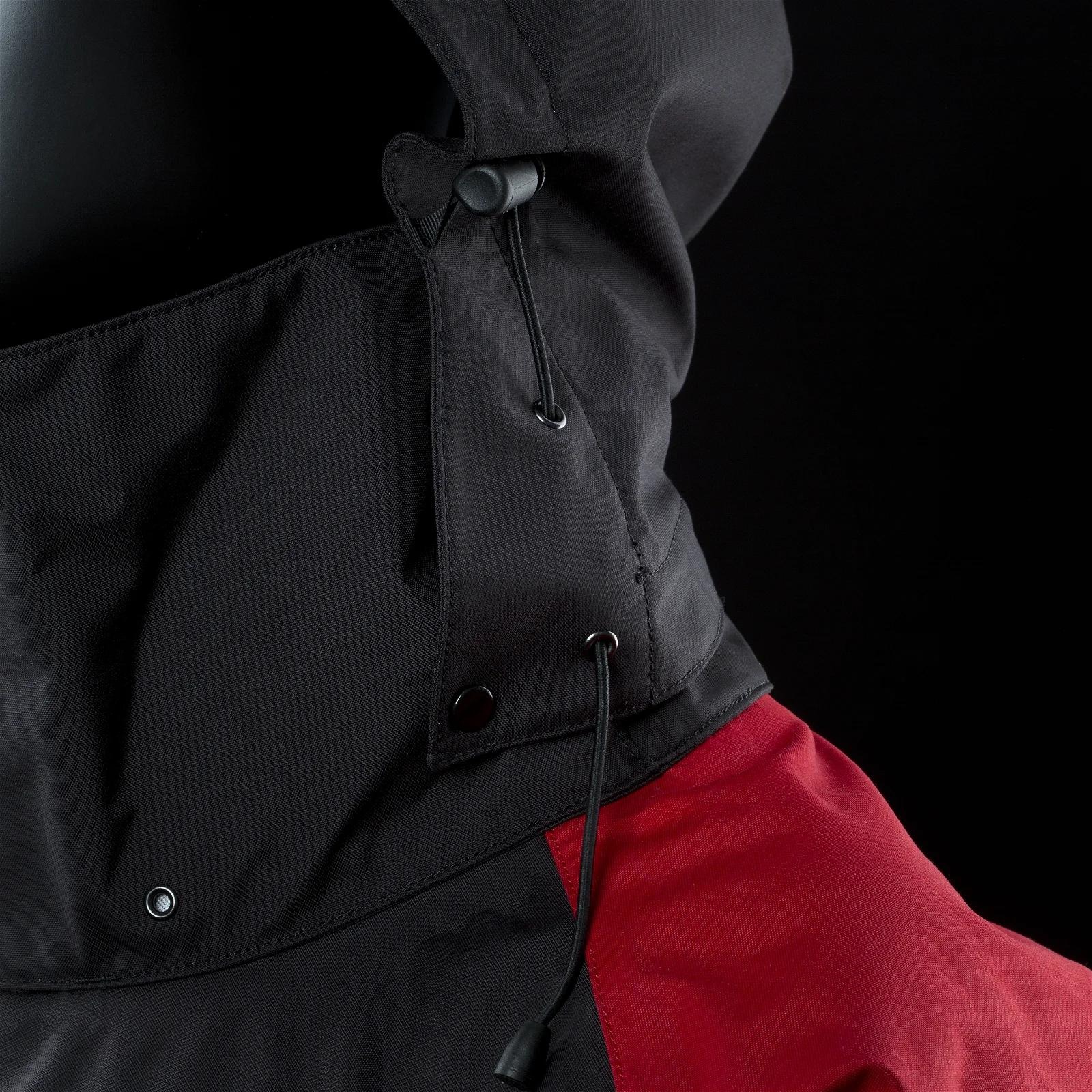 ION Drysuit HT Fuse Lightweight FZ dark olive/red/black - ADJUSTABLE_HOOD