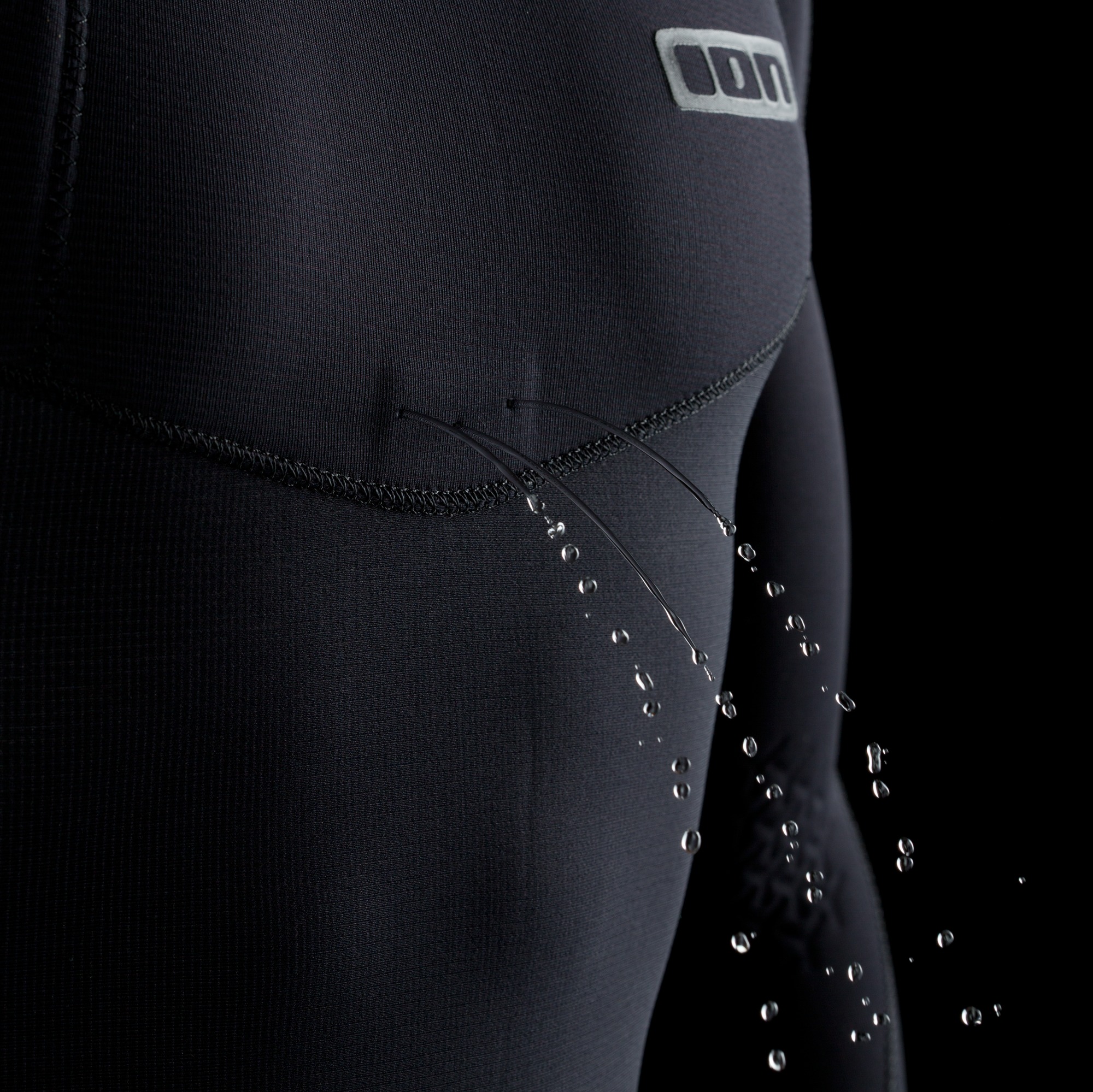 ION 2022 Men Wetsuit BS Element Overknee LS 4/3 BZ DL dark olive/white/black - DRAIN_HOLES