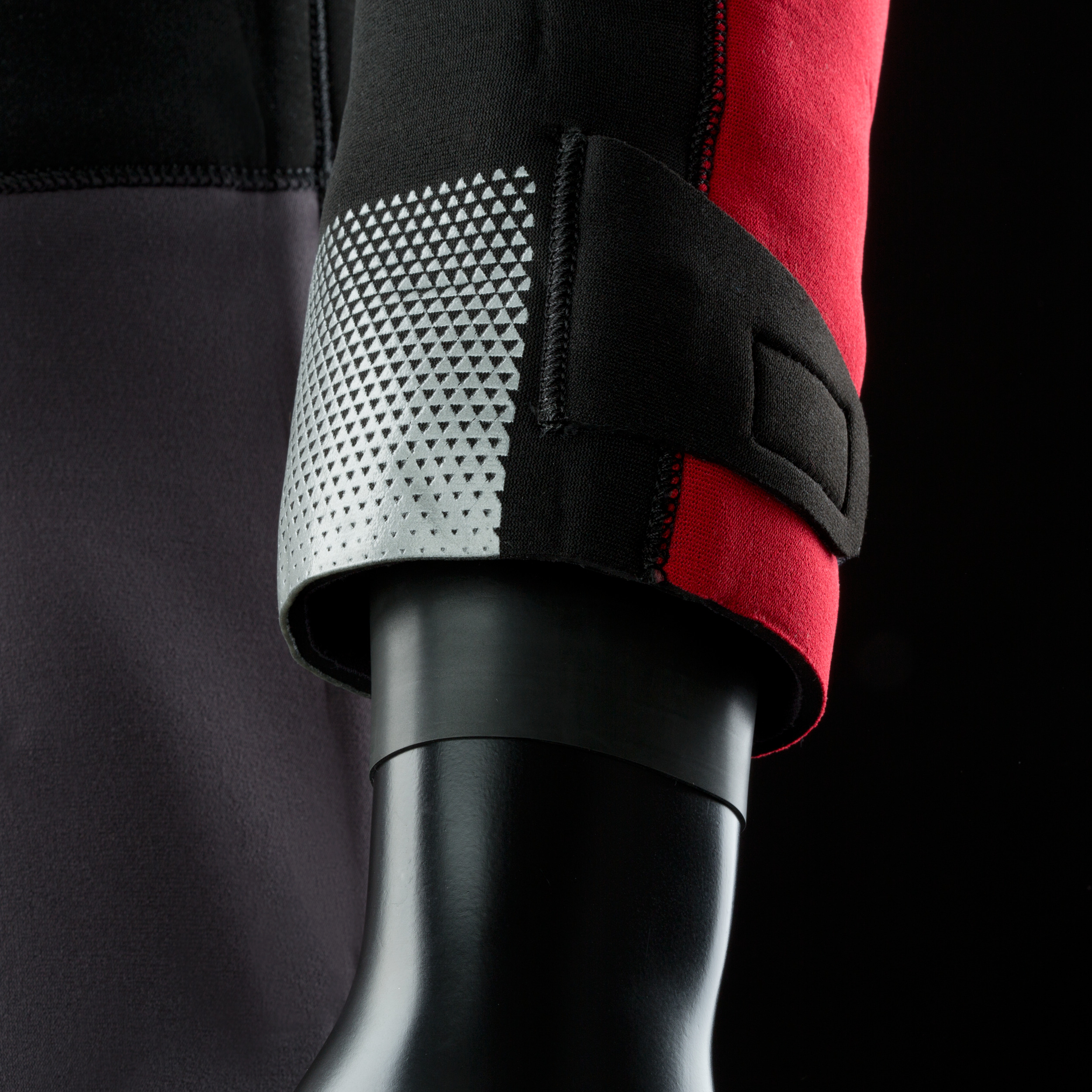 ION 2022 Drysuit HT Fuse 4/3 BZ DL black/red - RE_FLECTIVE