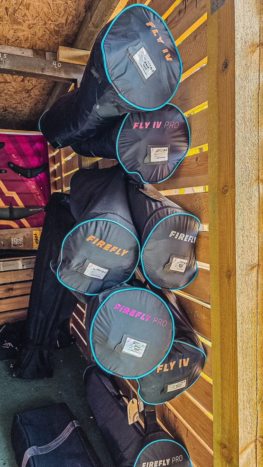 NeilPryde wing bags at EASY Test Center