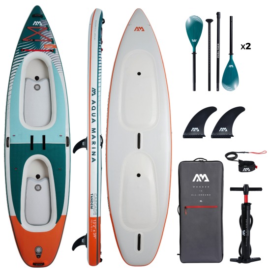 Inflatable SUP board-Kayak Aqua Marina Cascade Tandem 13'2 with paddle