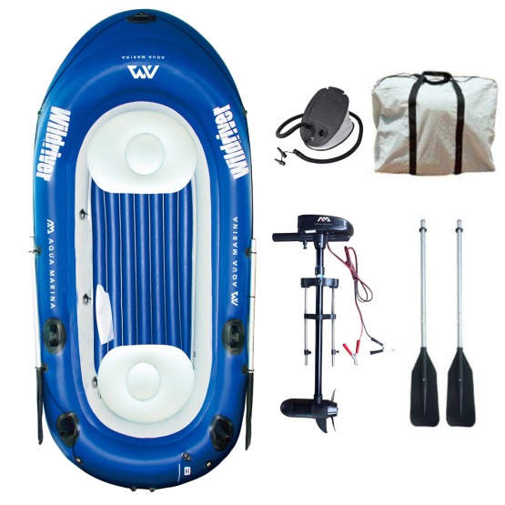 Inflatable boat Aqua Marina Wildriver 283 cm with Electric Motor (3-person)