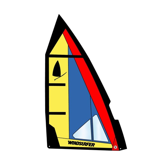 Żagiel do windsurfingu Windsurfer LT by Exocet 5.7 Blue/Yellow/Red