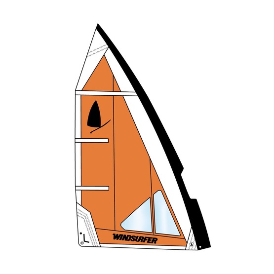 Windsurf sail Windsurfer LT by Exocet 5.7 Orange/White