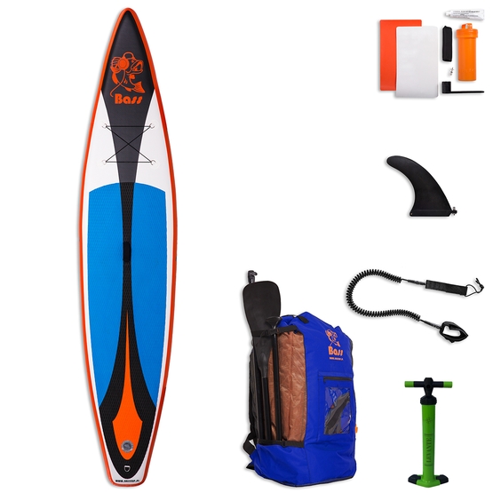 BASS Inflatable SUP board TOURING 12'0 (+ paddle bargain)