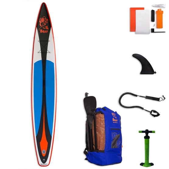BASS Inflatable SUP board LONG RACE 14'0 (+ paddle bargain)