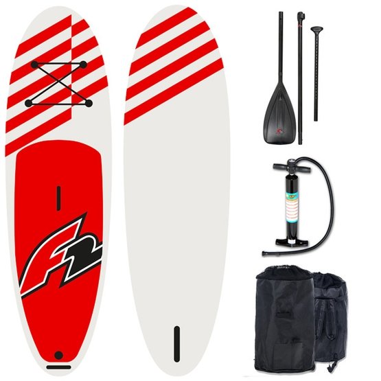 F2 Inflatable SUP Board ALLROUND 10'6 Red + paddle and pump