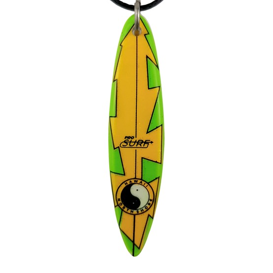Naszyjnik Fun Elements deska surf Life Yellow/Green