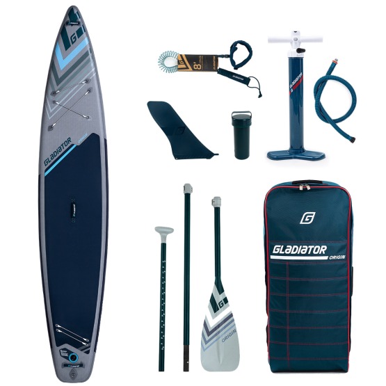 Pompowana deska SUP Gladiator Origin Touring Light 12'6 z wiosłem