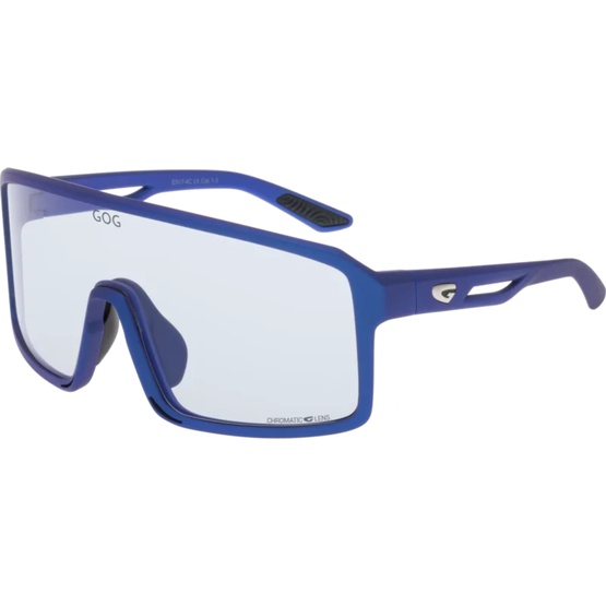 Sunglasses GOG Bike/Run Ragnarok matt metallic navy blue - Photochromic reflex blue lens