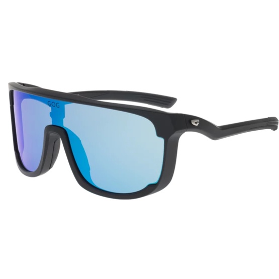 Sunglasses GOG Bike/Run Valkyrie matt black - Polycarbonate reflex white-blue lens