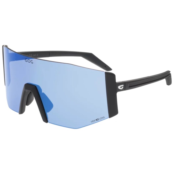 Sunglasses GOG Bike/Run Baldur matt black - Polycarbonate HDX reflex white-blue lens