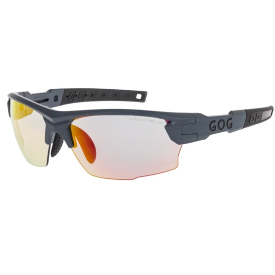 Sunglasses GOG Bike/Run Steno C matt grey / black - Photochromic reflex red lens