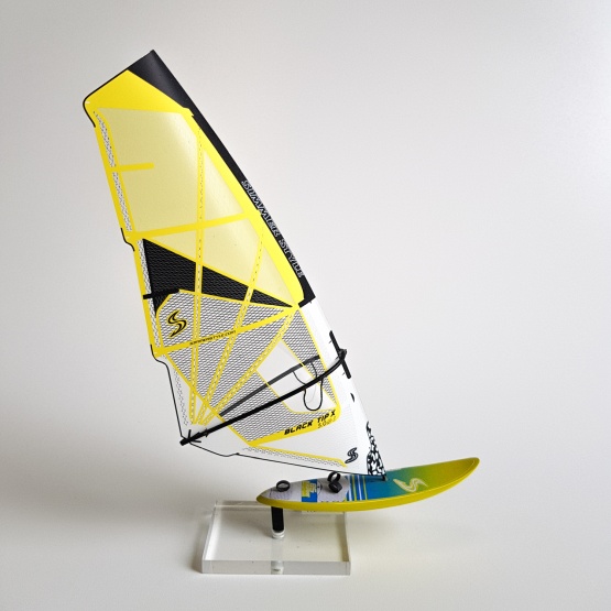 Model windsurfingowy: Simmer Fly Wave / Simmer Black Tip YELLOW