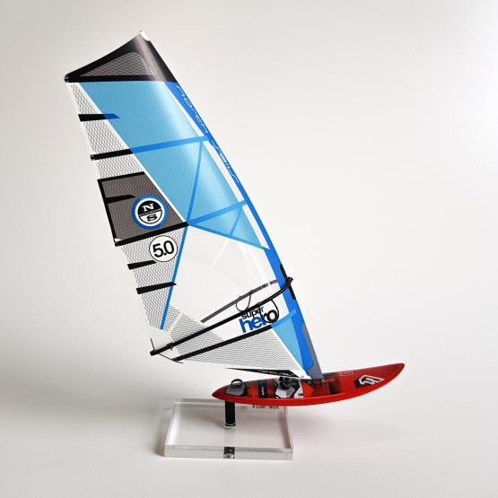 Model windsurfingowy: Fanatic Grip / North Sails Super Hero BLUE