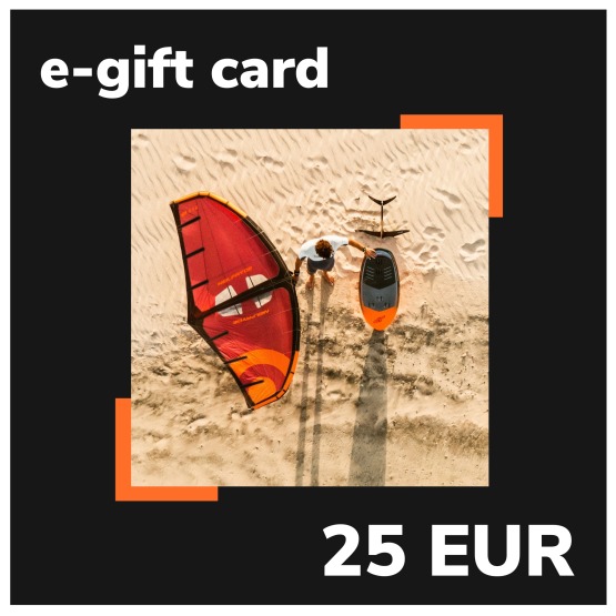 e-Gift card EASY-surfshop 25 EUR - Wing Foiling theme (sent by e-mail)
