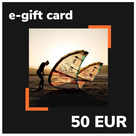 e-Gift card EASY-surfshop 50 EUR - Kitesurfing theme (sent by e-mail)