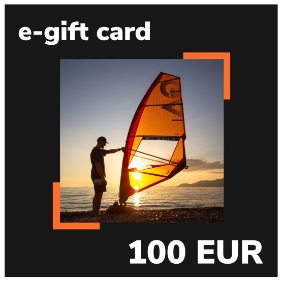 e-Gift card EASY-surfshop 100 EUR - Windsurfing theme (sent by e-mail)