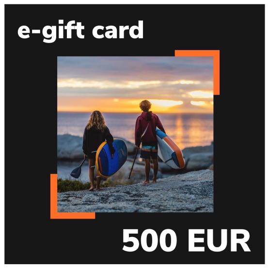 e-Gift card EASY-surfshop 500 EUR - SUP theme (sent by e-mail)