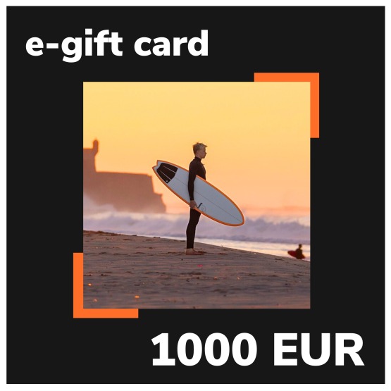 e-Gift card EASY-surfshop 1000 EUR - Surfing theme (sent by e-mail)