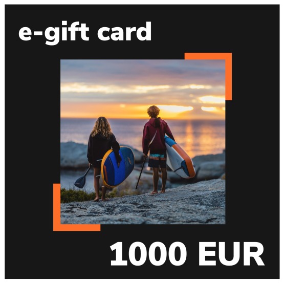e-Gift card EASY-surfshop 1000 EUR - SUP theme (sent by e-mail)