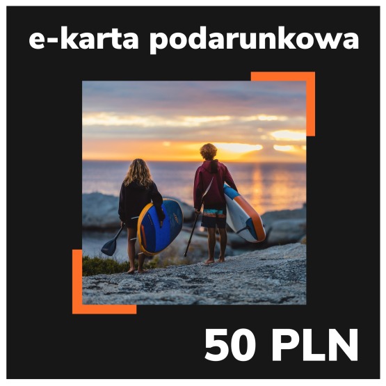 e-Karta podarunkowa EASY-surfshop 50 PLN - Motyw SUP (wysyłana na e-mail)