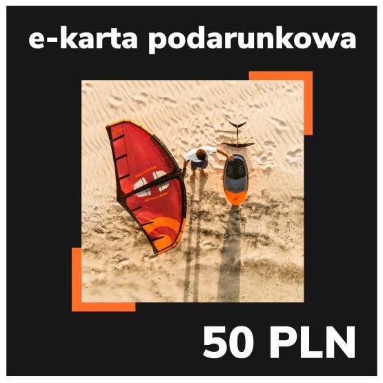 e-Karta podarunkowa EASY-surfshop 50 PLN - Motyw Wing Foiling (wysyłana na e-mail)