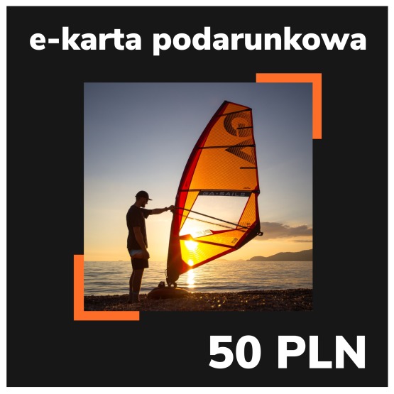 e-Karta podarunkowa EASY-surfshop 50 PLN - Motyw Windsurfing (wysyłana na e-mail)