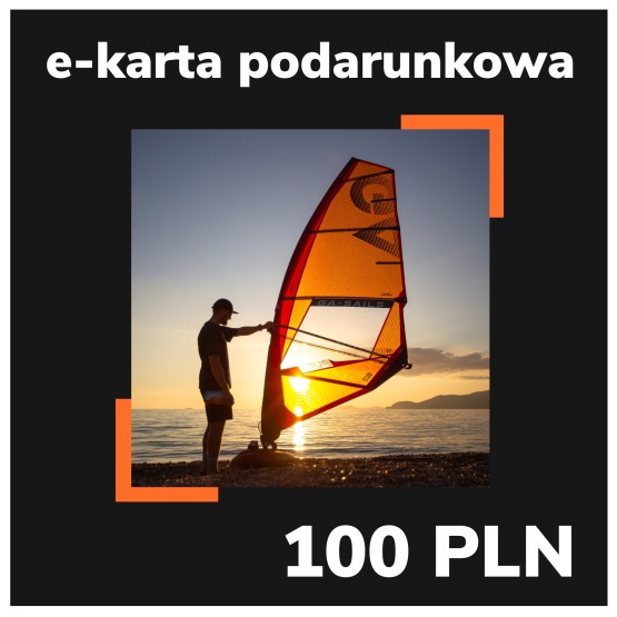 e-Karta podarunkowa EASY-surfshop 100 PLN - Motyw Windsurfing (wysyłana na e-mail)