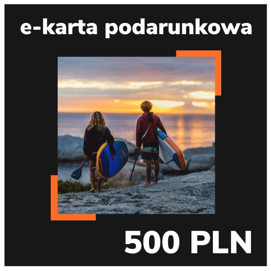 e-Karta podarunkowa EASY-surfshop 500 PLN - Motyw SUP (wysyłana na e-mail)