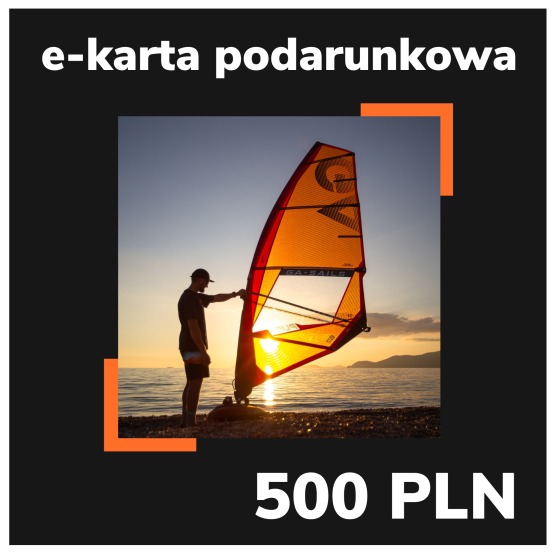 e-Karta podarunkowa EASY-surfshop 500 PLN - Motyw Windsurfing (wysyłana na e-mail)