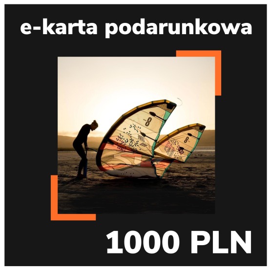 e-Karta podarunkowa EASY-surfshop 1000 PLN - Motyw Kitesurfing (wysyłana na e-mail)