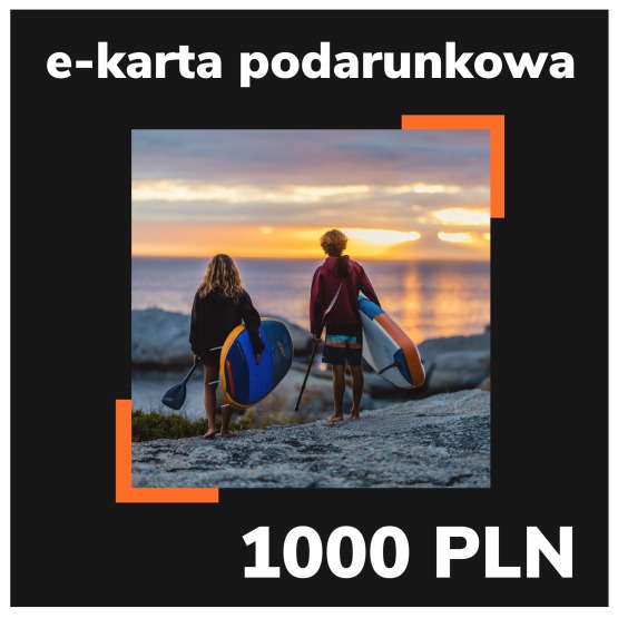 e-Karta podarunkowa EASY-surfshop 1000 PLN - Motyw SUP (wysyłana na e-mail)