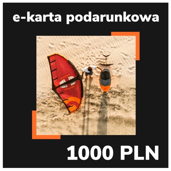 e-Karta podarunkowa EASY-surfshop 1000 PLN - Motyw Wing Foiling (wysyłana na e-mail)