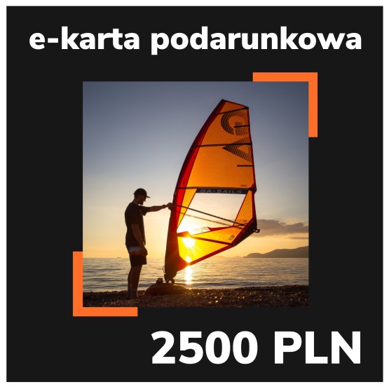 e-Karta podarunkowa EASY-surfshop 2500 PLN - Motyw Windsurfing (wysyłana na e-mail)