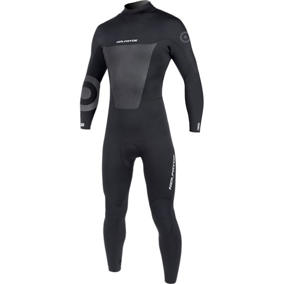 NEILPRYDE Mens wetsuit Rise Fullsuit 5/4/3 BZ DL black
