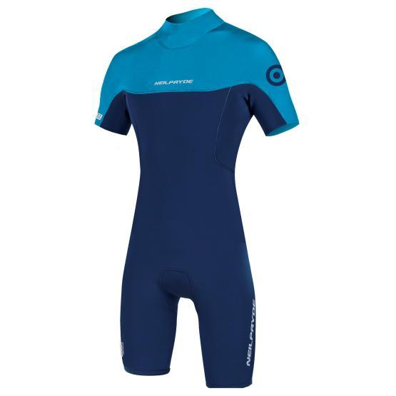 NEILPRYDE Youth wetsuit Rise Sprinsuit 2/2 BZ DL navy/blue