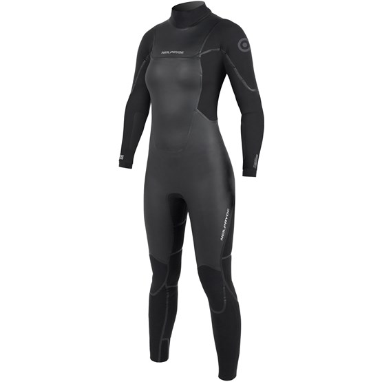 NEILPRYDE Womens wetsuit Storm Fullsuit 5/4/3 BZ DL black