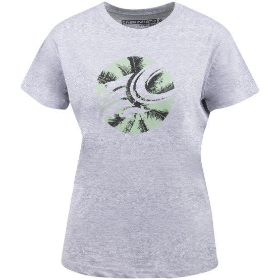 CABRINHA Womens T-Shirt - Palm C heather grey