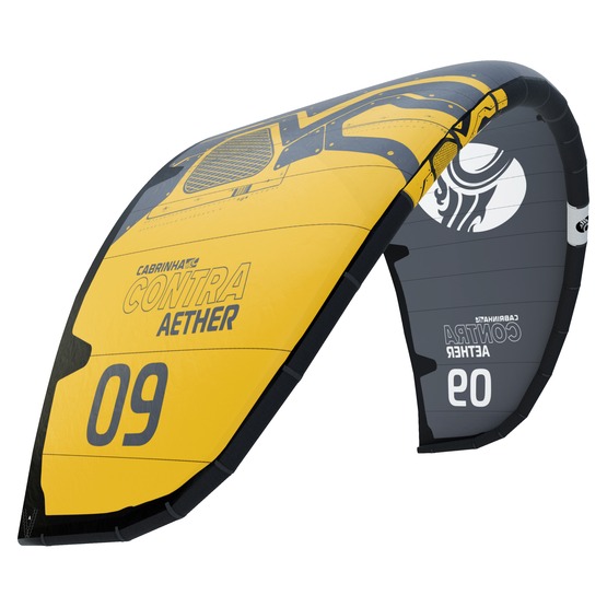 Latawiec kitesurfingowy Cabrinha Contra Aether 2024 dark gray / cab yellow