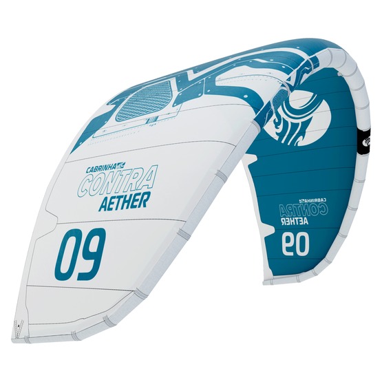 Latawiec kitesurfingowy Cabrinha Contra Aether 2024 white / aqua