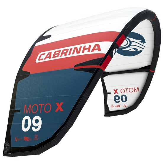 Latawiec kitesurfingowy Cabrinha Moto_X 2024 white / red / blue