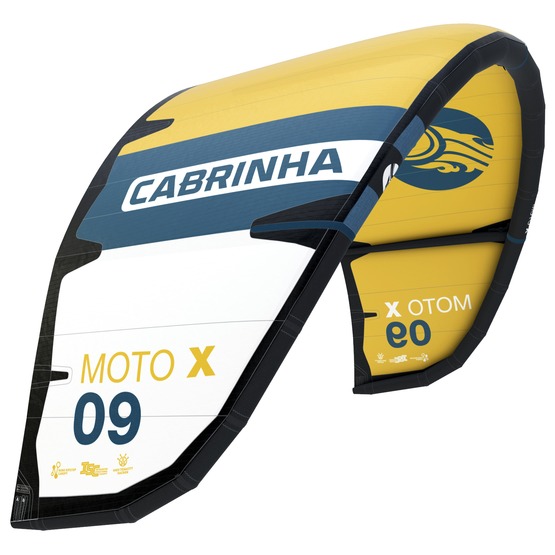 Latawiec kitesurfingowy Cabrinha Moto_X 2024 royal blue / veuve cliquot yellow