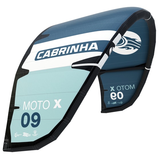 Latawiec kitesurfingowy Cabrinha Moto_X 2024 white / turquoise / black