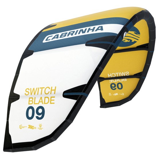 Latawiec kitesurfingowy Cabrinha Switchblade 2024 royal blue / veuve cliquot yellow