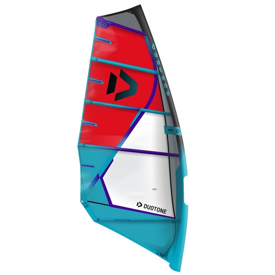 Windsurf sail Duotone Duke 2024 red/turquoise