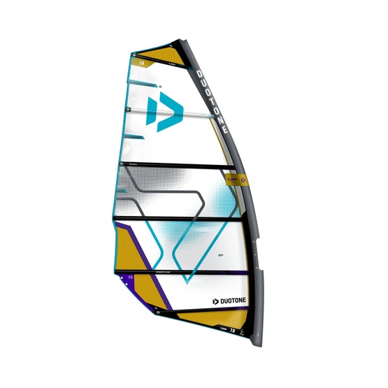 Windsurf sail Duotone E_Pace 2026 white/mustard