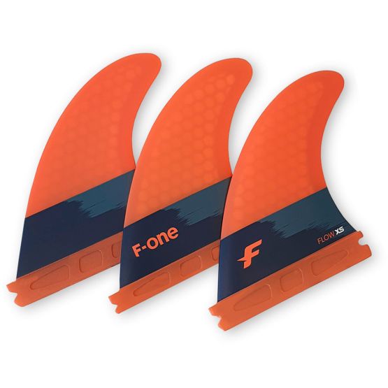 F-ONE Fins set Thruster Flow Papaya