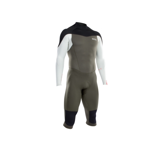 ION 2022 Men Wetsuit BS Element Overknee LS 4/3 BZ DL dark olive/white/black