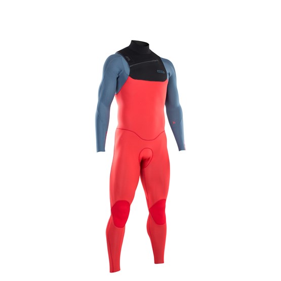 ION 2021 - Wetsuit BS - Seek Core Semidry 4/3 FZ DL - red/steel blue/black